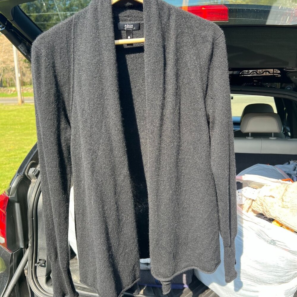 Aqua Cashmere Cardigan
